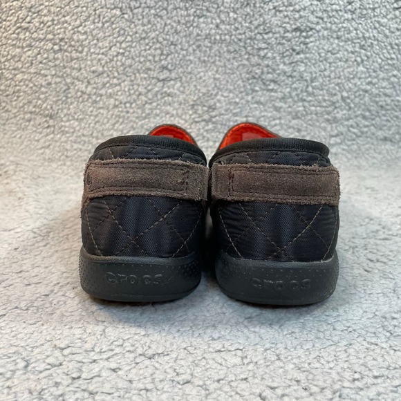 Crocs AnyWeather Womens 10 Suede Loafer Leather Comfort Slip On Shoe Brown - Picture 7 of 12